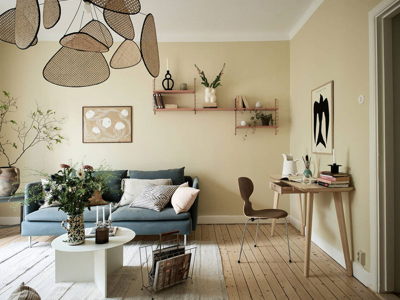 Modern living room design by Homzelite.